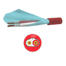 FireSense 2 Hour Fire Rated Cable, 0.75mm, 2-Core, Screened, 250m Roll, Red