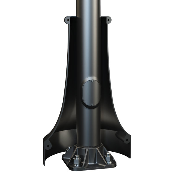 SEE Decorative Cover to suit Dropper Poles, Black