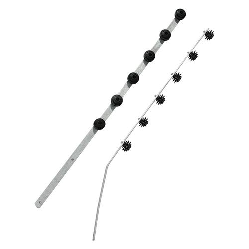 Nemtek Jurassic Square Tube Angled Bracket, 8 Wire, HDG & PC, 20 x 20 x 1.6mm, 1195mm