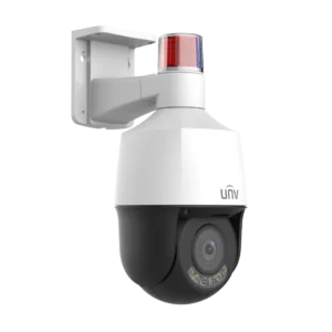 Uniview IPC6324LWH-AX5C-VG2 4MP 5× Tri-Guard PTZ Network Camera with Warm Light, Two-Way Audio &amp; ColorHunter