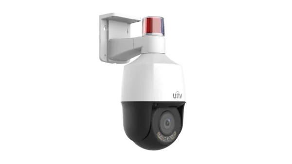 Uniview IPC6324LWH-AX5C-VG2 4MP 5× Tri-Guard PTZ Network Camera with Warm Light, Two-Way Audio &amp; ColorHunter