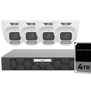 Uniview UNV Acutrack Owlview 4 x 6MP Smart CCTV Kit with 4TB HDD and 8CH NVR