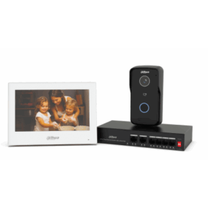 Dahua KTP03W-S2 IP Video Intercom Kit 2 MP Villa Station, 7″ Touchscreen Monitor, PoE WHITE