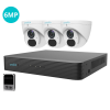 Uniarch powered by Uniview 6MP Starlight Fixed Turret Network Camera 4CH KIT 2TB
