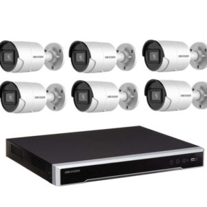 Hikvision 6MP AcuSense CCTV Kit - 6x Mini Bullet Cameras (DS-2CD2066G1-I) + 8CH PoE NVR (DS-7608NI-M2/8P)
