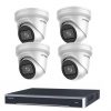 8MP 4CH Hikvision CCTV Camera Kit: 4 x Outdoor Acusense Motorised VF Turret + 8CH NVR