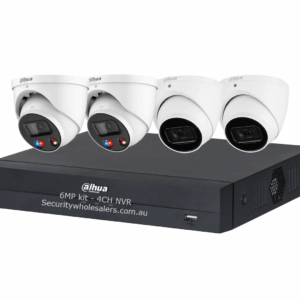 Dahua 6 MP + 8 Channels Kit: 2 x 6MP TiOC and 2 x 6MP Turret Cameras with 8CH AI NVR