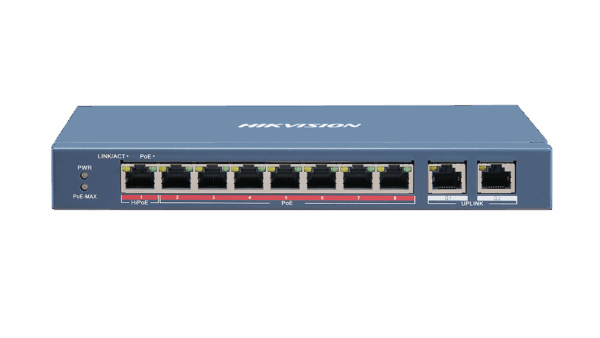 Hikvision DS-3E0310HP-E 8 Port Fast Ethernet Unmanaged POE Switch