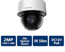 Hikvision DS-2DE4A220IW-DE 2MP Outdoor Mini PTZ, 20x Zoom, 4.7-94mm, 50m IR, IK10, IP66, PoE, 12VD