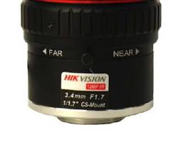 Hikvision HIK-HF3417D12MPI Lens, 12MP , 3.4-17mm, F1.7 CS 1/1.8"