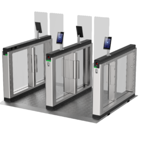 Hikvision DS-K3B801BX-L/MPg-Dp90 Swing Barrier Left Lane 900mm, 2 Way Mifare, People Count