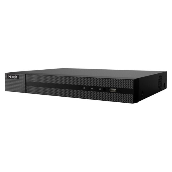 HiLook NVR-216MH-K/16P Pro 16-Channel 16CH PoE 4K NVR 16 PoE Ports, AI Analytics, Dual HDD Bays