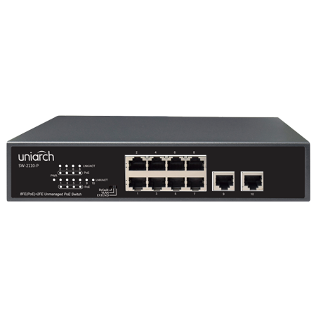 UNIARCH SW-2110-P 10-PORT POE SWITCH