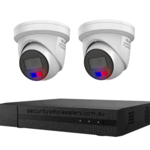 HiLook Hikvision 8MP 4K 4CH CCTV Kit with 2 Full-Color Audio Cameras IPC-T289