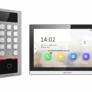 Hikvision DS-K1T502DBWX-C Access Control Terminal Keypad with Camera &amp; Intercom Monitor Bundle