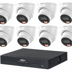 Dahua 24/7 WizColor 16CH CCTV Kit – 8x WizColor Turrets with SMD 4.0 + 16CH PoE NVR (DH-IPC-HDW2549EMP-S-PRO-ANZ, DHI-NVR4216-16P-AI/ANZ)