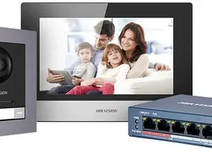 Hikvision Gen2 IP 1 Button Villa Intercom Kit for Homes