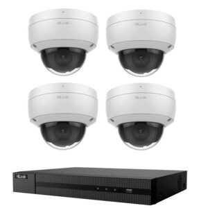 HiLook Hikvision 6MP Acusense 4 Camera 4CH Dome Kit - 4 x IPC-D261H-MU