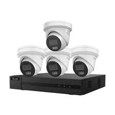 HILook 4 x 6MP Cameras CCTV Kit: 1 x Strobe & 3 x AI Turret Cameras + 4CH or 8CH NVR Bundle