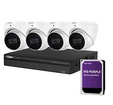 Dahua 4 x 6MP DH-IPC-HDW3666EMP-S-AUS SMD 4.0 AI Turret Security Kit + 4CH NVR + 2TB HDD