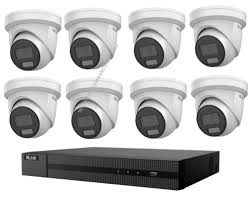 HiLook Hikvision 6MP AcuSense 8CH CCTV Kit with 8 Turret IP Cameras IPC-T262H-MU + 8CH NVR