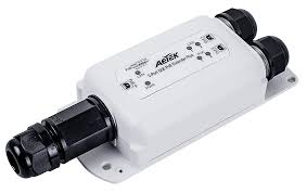 Aetek AET-E69-602 2 Port Outdoor Passive PoE Extender Plus, Daisychain, IP67, IK10, 1 x 24V POE