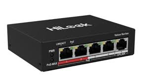 HiLook NS-0105P-35(B) 5-Port PoE Network Switch – 35W Total Budget, Desktop Design