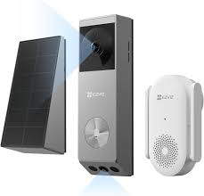 EZVIZ EP3X Dual Lens Doorbell Solar Panel Accessory, EMMC 32GB