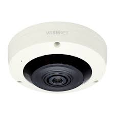 Hanwha Wisenet XNF-8010R 6MP Indoor Fisheye Camera, H.265, 30fps, 120dB WDR, 15m IR, 1.6mm