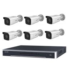 8MP 8CH Hikvision CCTV Kit: 6 x Outdoor Bullet Cameras powered by Darkfighter and Acusense + 8CH NVR