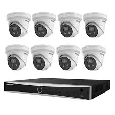 Hikvision 8MP Acusense 8 x Outdoor Turret With Strobe and Siren + 8CH NVR CCTV Kit