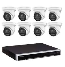 8MP Hikvision Colorvu CCTV Kit: 8 x Colorvu Turret Liveguard Cameras + 8CH M Series NVR / 4TB