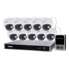 Vivotek 5MP 16CH Fixed Dome Kit, 10 x FD9380-H, 1 x ND9426P with 6TB HDD