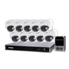 Vivotek AI 5MP 16CH Fixed Dome Kit, 10 x FD9383-HV, 1 x ND9426P with 6TB HDD