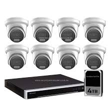8MP 8CH Hikvision CCTV Kit: 8 x Outdoor Turret Cameras + 8CH NVR