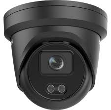 Hikvision DS-2CD2347G2-LU 4MP Gen2 Outdoor ColorVu BLACK Turret Camera with Acusense and Mic 30m White LED 2.8mm