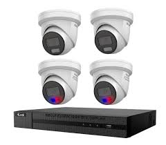 HiLook Hikvision 6MP 8CH CCTV Kit with 2x Turret IP Cameras and 2x Colour Deterrence Cameras