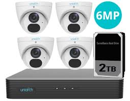 Uniarch powered by Uniview 4 x 6MP Starlight Fixed Turret Network Camera 4CH KIT