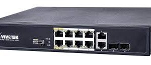 Vivotek AW-FGT-100D-120 AUN, Unmanaged 8xFE PoE + 2xGE Combo Switch