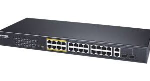 Vivotek AW-FGT-260F-380 AUN, 24xFE PoE + 2xGbE Combo Unmanaged Switch