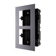 Hikvision DS-KD-ACF2 Flush Mount Intercom Bracket - 2 Module Aluminium